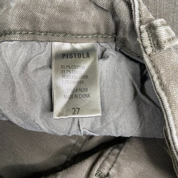 Pistola Green Audrey Moto Skinny Pants Size 27 - Picture 6 of 8